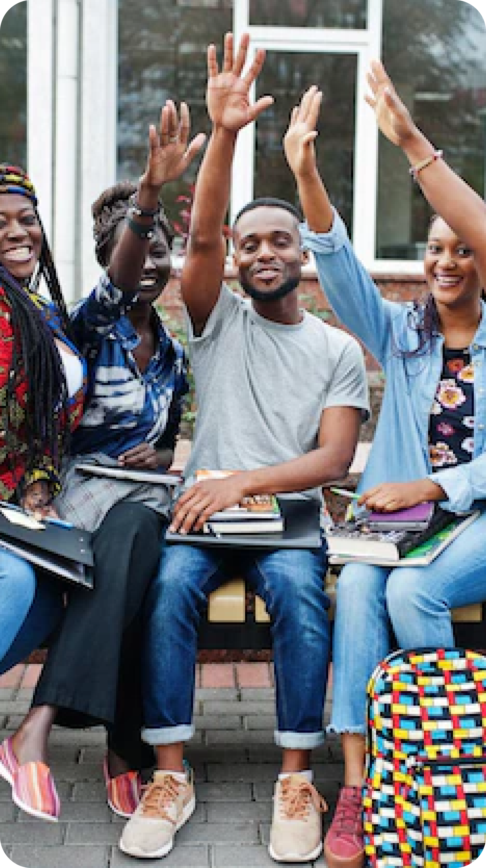 Students Celebrating
